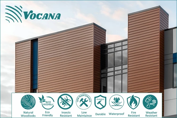 Weatherproof Outdoor WPC Wall Covering Weatherproof Outdoor WPC Wall Covering